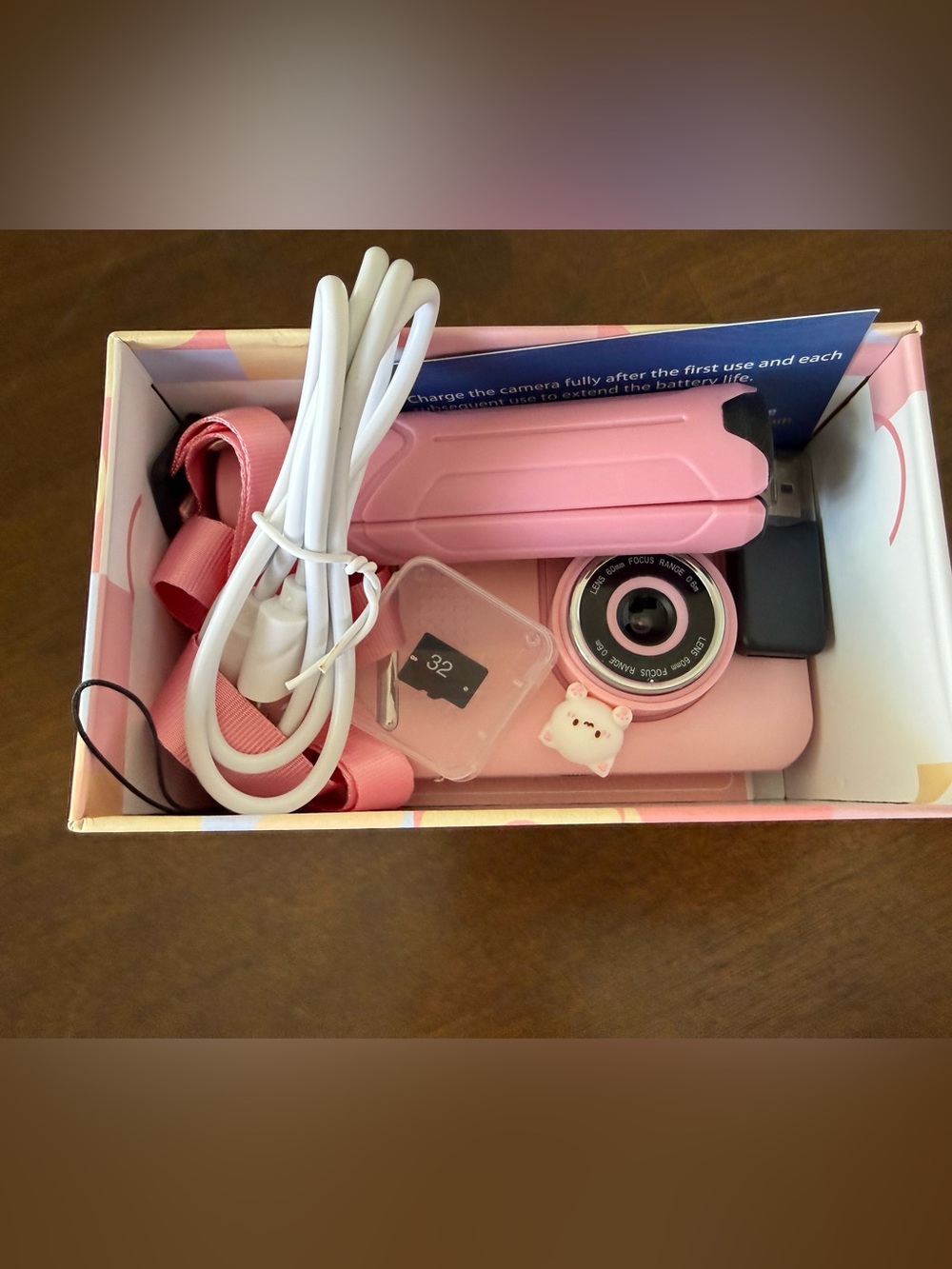 Pink S9 HD Kids Digital Camera Kit w Tripod 32GB Card Tested Working - Picture 9 of 9